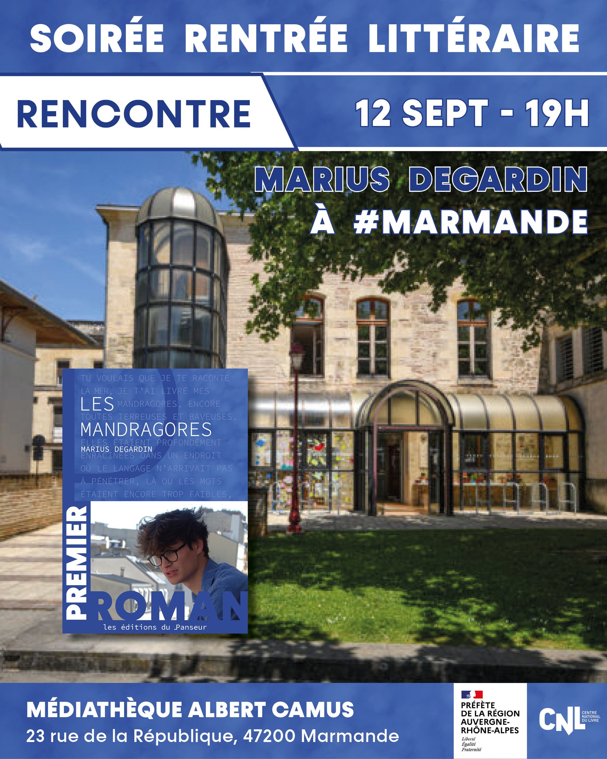 Rencontre Marius Degardin Les Mandragores Médiathèque Albert Camus Marmande